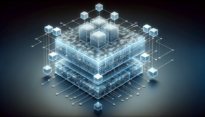 Illustration of interconnected blockchain layers