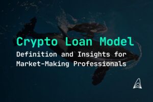 The loan model (also known as loan/call option model) is a market‑making framework where the token issuer lends tokens to the market maker.
